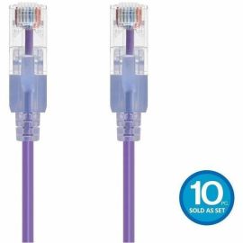 MONOPRICE SLIMRUN CAT6A ETHERNET PATCH CABLE - SNAGLESS RJ45_ UTP_ PURE BARE COP