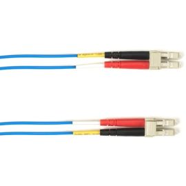 Black Box OM4 50/125 Multimode Fiber Optic Patch Cable OFNR PVC LC-LC BL 1M