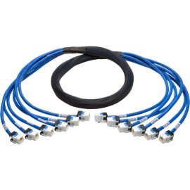 Eaton Tripp Lite Series Cat6a 10G Pre-Terminated Copper Trunk Assembly (6x RJ45 F/F), Blue, 10 ft. (3.05 m)