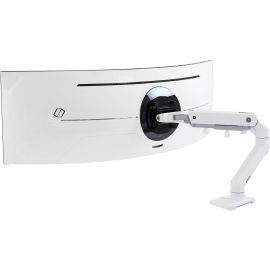 Ergotron Mounting Arm for Monitor, Curved Screen Display, LCD Display - White