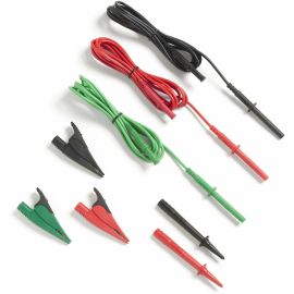 Fluke Networks TL1550B Test Leads with Alligator Clips (Red, Black, Green)