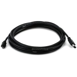 IEEE-1394 DV CABLE 6P-4P M/M-15FT BLK