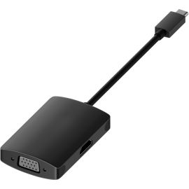UNC USB-C MALE TO HDMI + VGA FEMALE ADAPTER   DUAL OUTPUT ADAPTER FOR CONNECTING