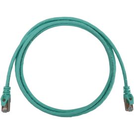 Eaton Tripp Lite Series Cat6a 10G Snagless Shielded Slim STP Ethernet Cable (RJ45 M/M), PoE, Aqua, 7 ft. (2.1 m)