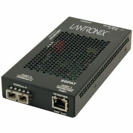 10/100/1000 POE+ RJ-45 TO 1000BASE-SX MM SC MEDIA CONVERTER W/ -OZ POWER