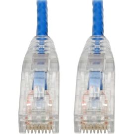 Eaton Tripp Lite Series Cat6 Gigabit Snagless Slim UTP Ethernet Cable (RJ45 M/M), PoE, Blue, 6-in. (15.24 cm)