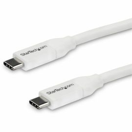 StarTech.com 4m 13 ft USB C to USB C Cable w/ 5A PD - M/M - White - USB 2.0 - USB-IF Certified - USB Type C Cable - USB C Charging Cable - USB C PD Cable