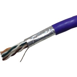 1000FT PURPLE CAT6 550MHZ STRANDED STP C