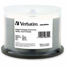 Verbatim DataLifePlus DVD Recordable Media - DVD+R DL - 8x - 8.50 GB - 50 Pack Spindle
