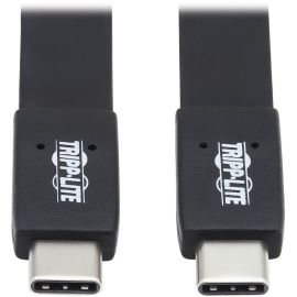 Tripp Lite by Eaton USB-C Flat Cable (M/M) - USB 3.2 Gen 2 (10 Gbps) Thunderbolt 3 Compatible 3 ft. (0.91 m)