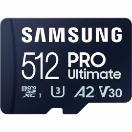 Samsung PRO Ultimate 512 GB Class 10/UHS-I (U3) V30 microSDXC - 1 Pack