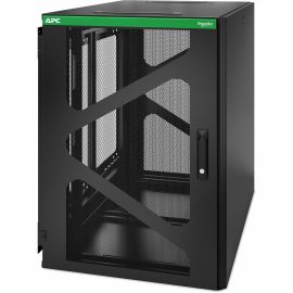 APC NETSHELTER 18U WALLMOUNT RACK ENCLOSURE CABINET SIDE MOUNT UPS DEPTH