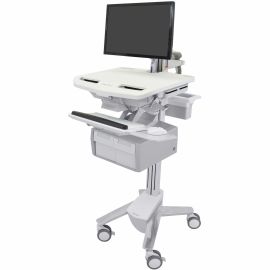 Ergotron StyleView Cart with LCD Arm, 2 Tall Drawers (2x1)