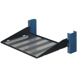 2U 2POST VENTED CANTILEVER SHELF 13IN (D) - FLANGED UP