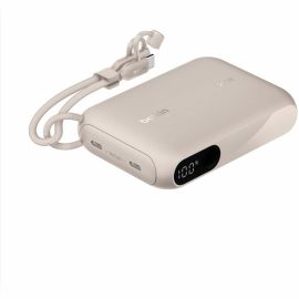 BOOSTCHARGE POWER BANK 10K W/ DISPLAY SAND