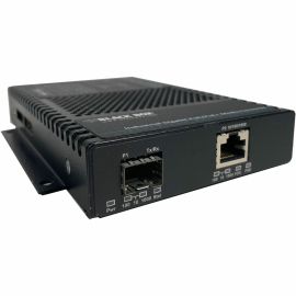 Black Box PoE+ Industrial Gigabit Ethernet Media Converter, SFP