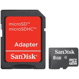 LA 8GB MICROSDHC W/ ADAPTER (MOQ 50)