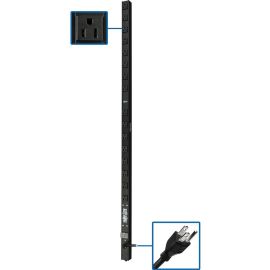 Tripp Lite by Eaton PDU 1.4kW 120V Single-Phase Basic PDU - 16 NEMA 5-15R Outlets 5-15P Input 15 ft. Cord 48 in. 0U Rack
