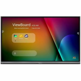 ViewSonic IFP7550 75 Inch ViewBoard 4K Interactive Flat Panel Display with 20-Point Touch, Integrated Microphone and HDMI, RJ45