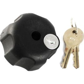 KNOB W LOCK & 5/16-18 BRASS HOLE C SIZE