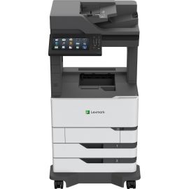 Lexmark MX820 MX822ade Laser Multifunction Printer-Monochrome-Copier/Fax/Scanner-55 ppm Mono Print-1200x1200 Print-Automatic Duplex Print-300000 Pages Monthly-1200 sheets Input-Color Scanner-600 Optical Scan-Monochrome Fax-Gigabit