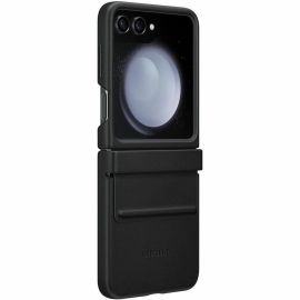 GALAXY Z FLIP5 FLAP LEATHER CAS BLACK