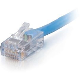 C2G 50FT CAT6 NON-BOOTED NETWORK PATCH CABLE (PLENUM-RATED) - BLUE