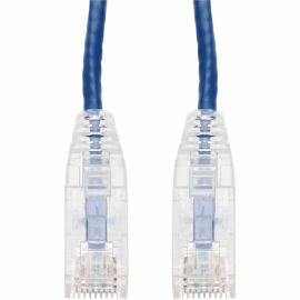 1.5FT BLUE CAT6 SLIM UTP PVC SLIM SNAGLESS CLEAR-CLAW