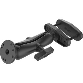 RAM 3 INCH SQUARE RAIL MOUNT WITH ROUND BASE