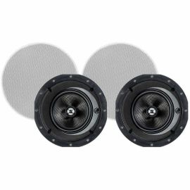 MONOPRICEALPHAIN-CEILINGSPEAKERS6.5INCARBONFIBER2-WAYWITH15-DEGREEANGLEDDRIVERS(