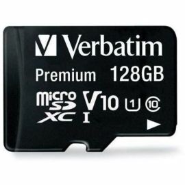 128GB Premium microSDXC Memory Card with Adapter, UHS-I Class 10