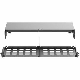 Panduit HD Flex Enclosure Slack Plate w/Rear 2RU, Black