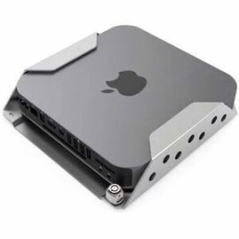 MAC MINI SECURITY MOUNT WITH KEYED CABLE LOCK SILVER