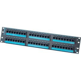 48PORT,PNL,C6/110,FLAT,BLK.