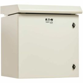 Tripp Lite by Eaton SmartRack Industrial Enclosure with Lock - NEMA 3R, Wall Mount, Metal Construction, Internal Fans, 23 in. Depth, 12U, Gray