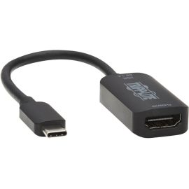 Tripp Lite by Eaton USB-C to HDMI Active Adapter Cable (M/F) 4K 60 Hz HDR 4:4:4 DP 1.4 Alt Mode HDCP 2.2 Black 6 in. (15.2 cm)