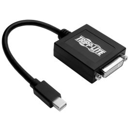 Tripp Lite by Eaton Keyspan Mini DisplayPort to DVI Adapter Video Converter for Mac/PC Black (M/F) 6-in. (15.24 cm)