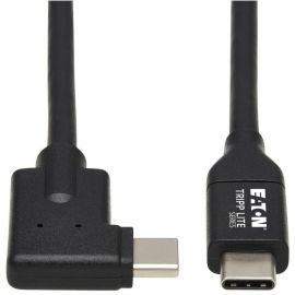 Tripp Lite by Eaton USB-C Cable (M/M) - USB 3.2 Gen 1 (5 Gbps) Thunderbolt 3 Compatible Right-Angle Plug 2 m (6.6 ft.)
