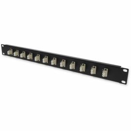 PANEL PLATE DUPLEX 12 LC DUPLEX CONNECTORS