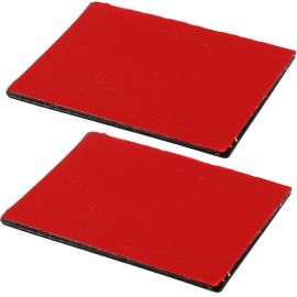 QTY.2 RECTANGLE STEEL ADHESIVE PLATES FOR RAM POWER PLATE SERIES