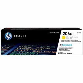 HP 206X Original High Yield Laser Toner Cartridge - Yellow - 1 Each