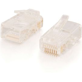 RJ45 CAT5E MODULAR PLUG 50PK TAA,  MODULAR PLUGS DESIGNED TO TERMINATE EITHER ST