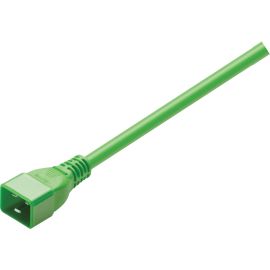POWER CORD C19 TO C20, 20AMP GREEN, 5FT