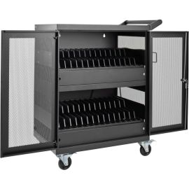 Tripp Lite by Eaton Multi-Device Charging Cart 32 AC Outlets Chromebooks and Laptops Wall-Mount Option Black