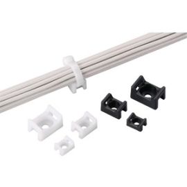 CBL TIE MOUNT 0.43IN W 8 SCREW NAT PK100