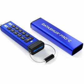 64GB DATASHUR PRO+C FIPS 140-3 SECURE PIN PROTECTED USB DRIVE-TAA