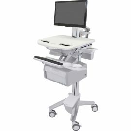 Ergotron StyleView Cart with LCD Pivot, 1 Tall Drawer (1x1)