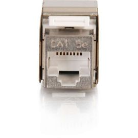 CAT5E METAL SHIELDED KEYSTONE JACK - SILVER