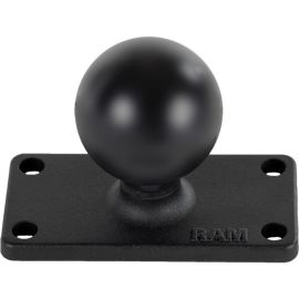 RAM C SIZE 1.5IBALL ON RECTANGULAR PLATE WITH 1I X 2.5I 4-HOLE PATTERN