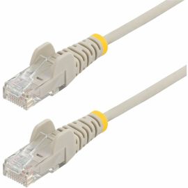 StarTech.com 6 ft CAT6 Cable - Slim CAT6 Patch Cord - Gray - Snagless RJ45 Connectors - Gigabit Ethernet Cable - 28 AWG - LSZH (N6PAT6GRS)